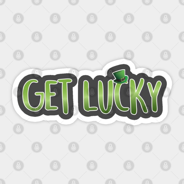 Get lucky Sticker by melenmaria